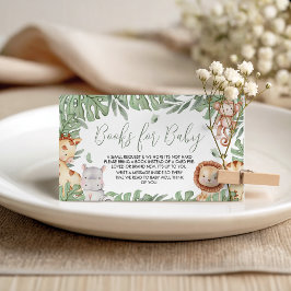 Tarjeta De Recepción Safari Books for Baby Card