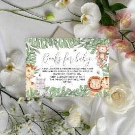 Tarjeta De Recepción Safari Books for Baby Card