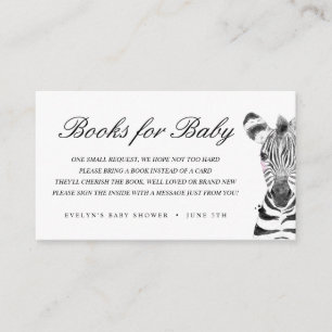 Tarjeta De Recepción Safari de color de agua   Libros para bebés