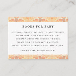 Tarjeta De Recepción Safari Giraffe Book Request Baby Shower