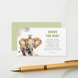Tarjeta De Recepción Safari Wild Baby Animal Books For Baby Baby Shower