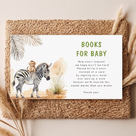 Tarjeta De Recepción Safari Wild Baby Animal Books For Baby Baby Shower