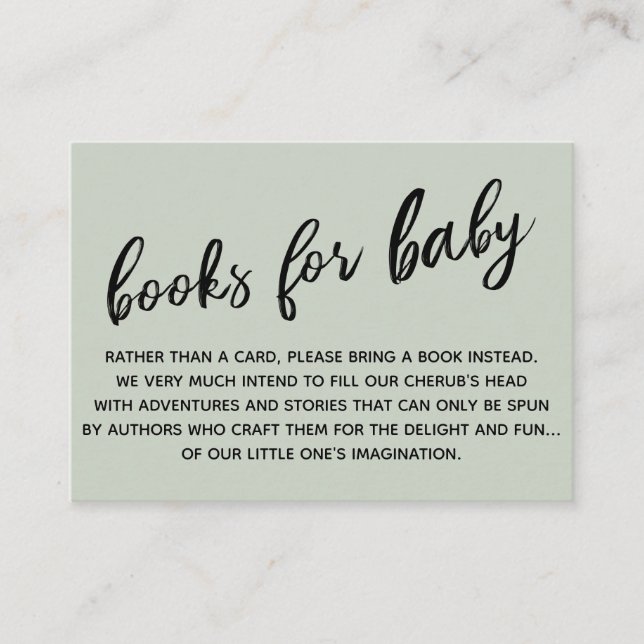 Tarjeta De Recepción Sage de solicitud de libro de escritura manual mod (Anverso)