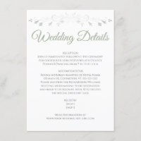Sage Green Elegant Wedding Details (Tarjeta de ins