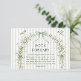 Tarjeta De Recepción Sage Nesting Party Baby Shower Books for Baby