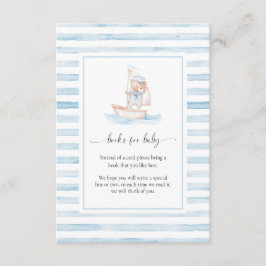 Tarjeta De Recepción Sailor Bear Blue Strike Books Solicitud Insertar T