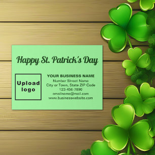 Tarjeta De Recepción Saint Patrick saludo en verde claro