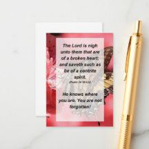 Salmo 34:18 El Señor está cerca de los que son de