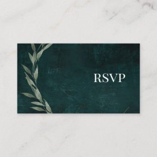 Tarjeta De Recepción Saltos góticos drama de ensueño EMERALD GREEN, e-R