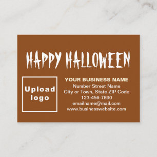 Tarjeta De Recepción Saludo de Business Halloween a Brown