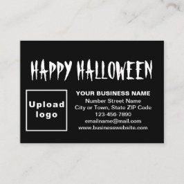Tarjeta De Recepción Saludo de Business Halloween al negro
