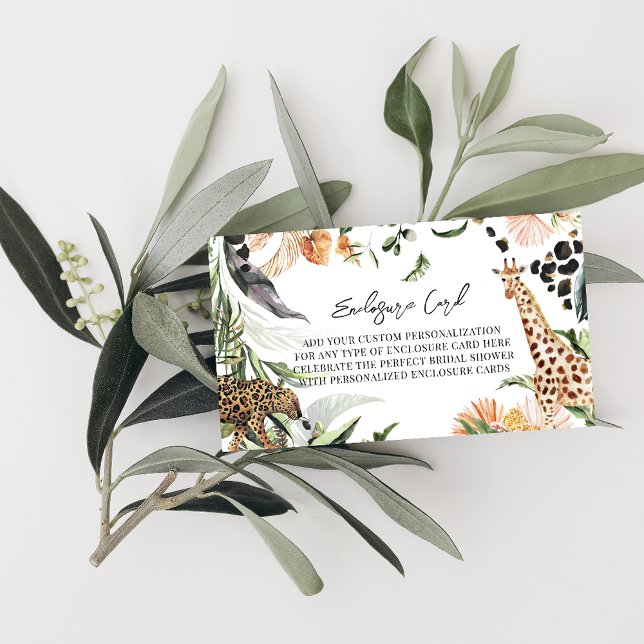 Tarjeta De Recepción Salvaje en el amor | Segle Bridal Shower (Subido por el creador)