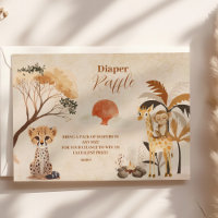 Salvaje Uno Safari Animales Niño Bebe Rifa Pañal