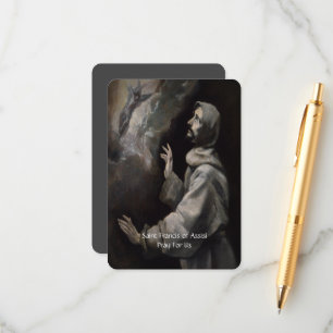 Tarjeta De Recepción San Francisco de la Oración de la Serenidad de Así
