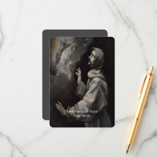 Tarjeta De Recepción San Francisco de la Oración de la Serenidad de Así