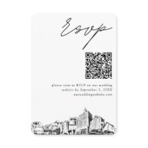 San José Boda RSVP moderno Código QR