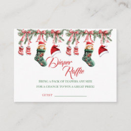 Tarjeta De Recepción Santa Baby Christmas Baby Shower