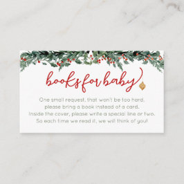 Tarjeta De Recepción Santa Baby Clothesline Books for Baby Cards