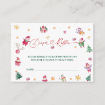 Santa Baby Diaper Raffle Baby Shower