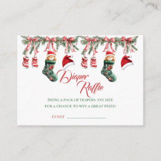 Tarjeta De Recepción Santa Baby Fiesta de Bebé en Navidad