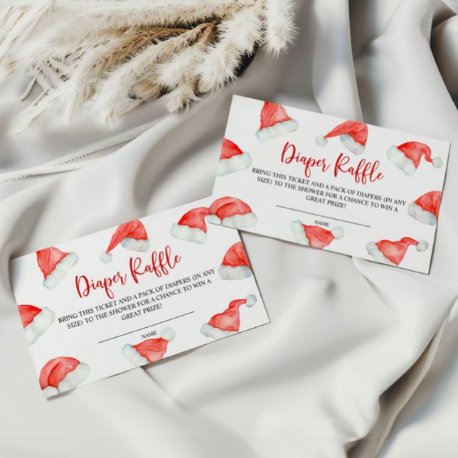 Tarjeta De Recepción Santa Baby Navidades Diaper Raffle (Subido por el creador)