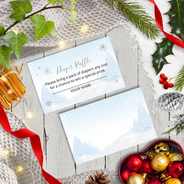 Tarjeta De Recepción Santa Bebé Navidades Baby Diaper Raffle (Subido por el creador)