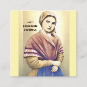 Tarjeta De Recepción Santa Bernadette Soubirous