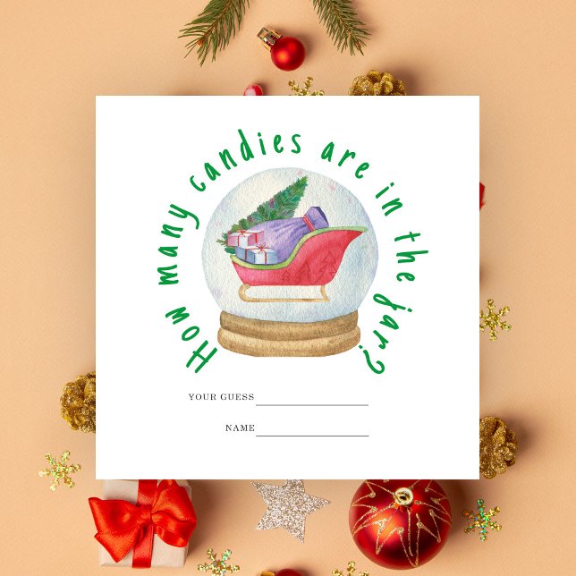 Tarjeta De Recepción Santa sled - Cuántos cañones de juego para la duch (Subido por el creador)