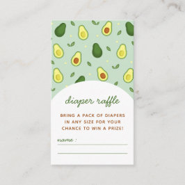 Tarjeta De Recepción Santo Guacamole Aguacate Baby Shower Diaper Raffle
