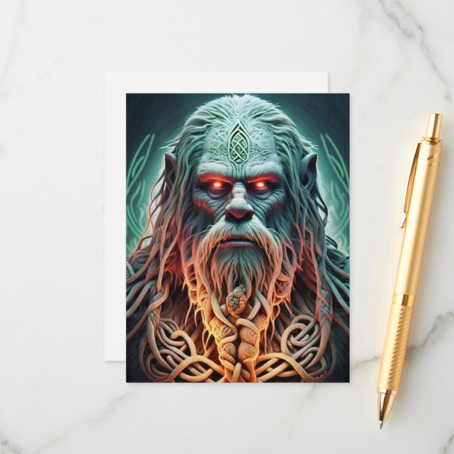 Tarjeta De Recepción Sasquatch celta (Anverso/Reverso In Situ)