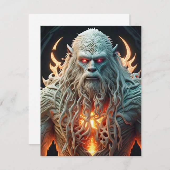 Tarjeta De Recepción Sasquatch celta (Anverso / Reverso)