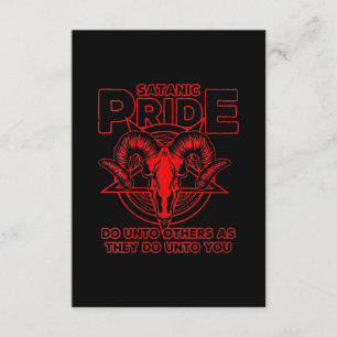 Tarjeta De Recepción Satanismo del orgullo satánico Pagan Goat Satan