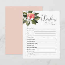 Tarjeta De Recepción SAVANNAH Pequeños deseos para el juego de Baby Sho