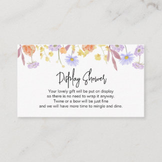 Tarjeta De Recepción Scabiosa Flor silvestre Delicate ducha de pantalla