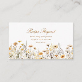 Tarjeta De Recepción Script Love In Bloom Receta Enclosure Card