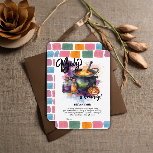 Tarjeta De Recepción Se está preparando un bebé | Cute Halloween Baby S (Subido por el creador)