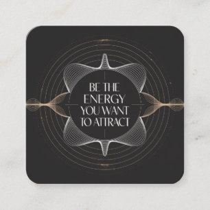 Tarjeta De Recepción Sé La Energía Que Quieres Atraer