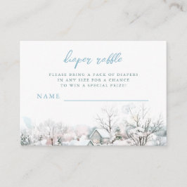 Tarjeta De Recepción Se necesita una cigüeña de pueblo Baby Shower Diap