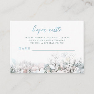 Tarjeta De Recepción Se necesita una cigüeña de pueblo Baby Shower Diap