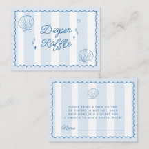 Sea You Pronto Dibujó Baby Shower Diaper Raffle