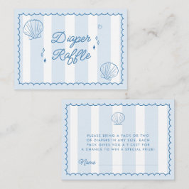 Tarjeta De Recepción Sea You Pronto Dibujó Baby Shower Diaper Raffle