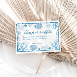 Tarjeta De Recepción Sea You Soon Baby Shower Diaper Raffle