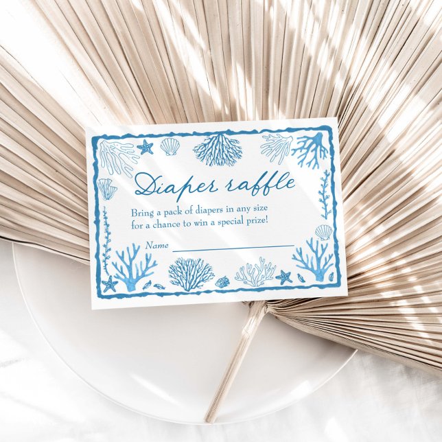 Tarjeta De Recepción Sea You Soon Baby Shower Diaper Raffle (Subido por el creador)