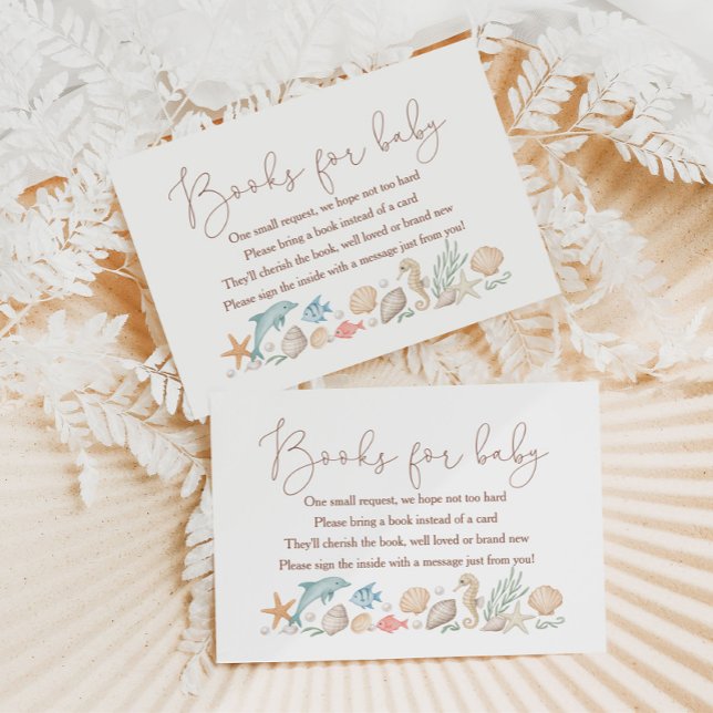 Tarjeta De Recepción Sea You Soon Coastal Baby Shower Books For Baby (Subido por el creador)