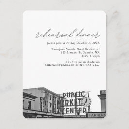 Tarjeta De Recepción Seattle Boda Pikes Place Photo Test