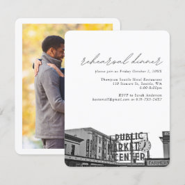 Tarjeta De Recepción Seattle Boda Pikes Place Photo Test