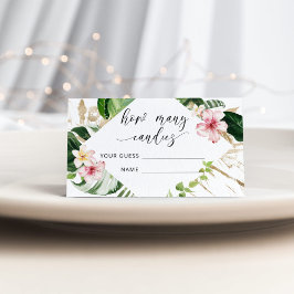 Tarjeta De Recepción Selva tropical: cuántos caramelos hay en el frasco