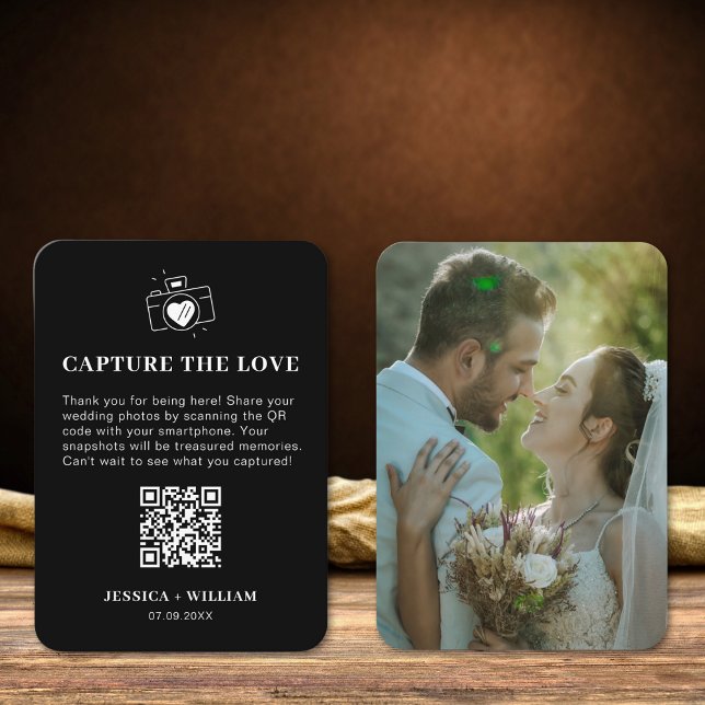 Tarjeta De Recepción Señal de código QR de captura mínima del amor (Subido por el creador)