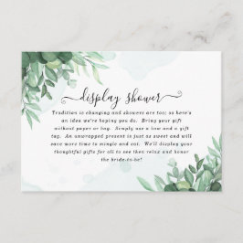 Tarjeta De Recepción Sencilla caligrafía vegetación rústica