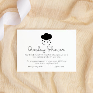 Tarjeta De Recepción Sencilla ducha de visualización de arco iris blanc